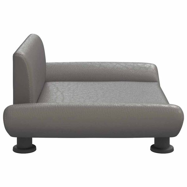 vidaXL Lit pour chien gris 70x45x28 cm similicuir