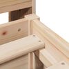 vidaXL Lit biblioth&egrave;que sans matelas 160x200 cm bois massif de pin