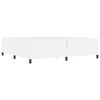 vidaXL Cadre de lit avec matelas Blanc 200 x 200 cm tissu
