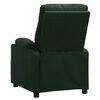 vidaXL Fauteuil de massage Vert fonc&eacute; Tissu