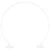 vidaXL Arche de mariage simple Blanc 220 x 45 x 200 cm Acier