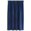vidaXL Rideaux occultants 2 pcs Bleu fonc&eacute; 140 x 140 cm Velours