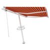 vidaXL Auvent automatique sur pied 300x250 cm Orange/marron