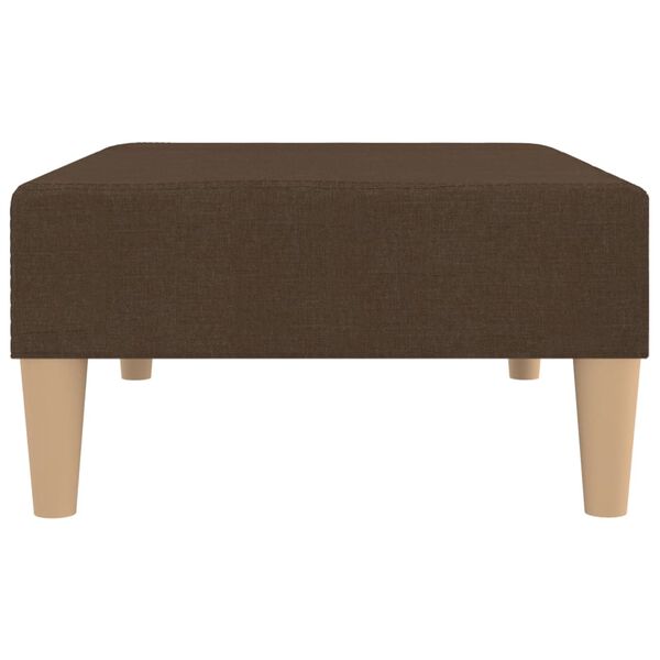 vidaXL Repose-pied Marron 78x56x32 cm Tissu