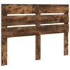 vidaXL Cadre de lit Ch&ecirc;ne fum&eacute; 140 x 190 cm Bois de pin massif