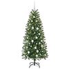 vidaXL Sapin de No&euml;l artificiel avec 150 LED Vert 150 cm PE et PVC