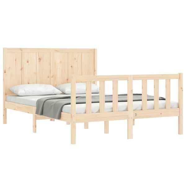 vidaXL Cadre de lit sans matelas 120x200 cm bois de pin massif