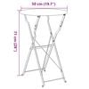 vidaXL Table bistrot Anthracite Ø50x71 cm Acier revêtu de poudre