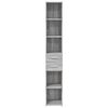 vidaXL Buffet haut sonoma gris 30x42,5x185 cm bois d'ing&eacute;nierie