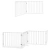 vidaXL Barri&egrave;re pour chien porte pliable 6panneaux blanc bois peuplier