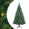 vidaXL Arbre de No&euml;l artificiel pr&eacute;-&eacute;clair&eacute; &agrave; l'envers avec set de boules