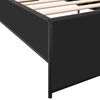 vidaXL Cadre de lit sans matelas noir 90x200 cm