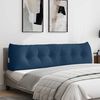 vidaXL Coussin de Dos Bleu 180 x 24 x 50 cm tissu