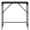 vidaXL Table console Ch&ecirc;ne noir 75 x 32 x 75 cm Bois d'ing&eacute;nierie