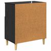 vidaXL Buffet Ch&ecirc;ne noir 35 x 60 x 70 cm Bois d'ing&eacute;nierie