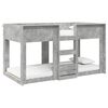 vidaXL Lit Superpos&eacute; pour Enfants Gris b&eacute;ton 90 x 190 cm