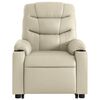 vidaXL Fauteuil inclinable Cr&egrave;me Similicuir