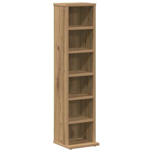 vidaXL Armoire &agrave; CD ch&ecirc;ne artisanal 21x20x88 cm bois d'ing&eacute;nierie