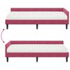 vidaXL Cadre de lit d'angle avec matelas Autre 2 pcs Vert Velours