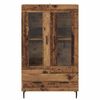 vidaXL Haut Armoire Bois Ancien 69,5 x 31 x 115 cm Bois d'ing&eacute;nierie