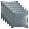 vidaXL Housse de coussin 6 pc HOUTEN Bleu clair 40 x 40 cm