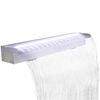 Lame d'eau rectangulaire &agrave; LED 90 cm en acier inoxydable pour piscine