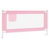 vidaXL Barri&egrave;re de s&eacute;curit&eacute; de lit d'enfant Rose 160x25 cm Tissu