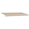 vidaXL Auvent R&eacute;tractable Beige 600 &times; 300 cm Polyester et Aluminium