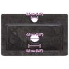 vidaXL Lavabo mural noir 38x24x6,5 cm marbre