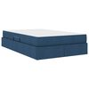vidaXL Lit avec rangement et matelas Bleu 120 x 200 cm Polyester