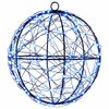 vidaXL Lumi&egrave;re de finial de No&euml;l 200 LED Bleu Diam&egrave;tre 20 x 22 cm