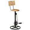 vidaXL Tabourets de bar lot de 2 bois massif de manguier