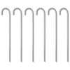 vidaXL Piquets de tente 6 pcs 41,5 cm &Oslash;12 mm acier galvanis&eacute;