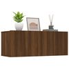 vidaXL Meubles TV 2 pcs ch&ecirc;ne marron 80x30x30 cm bois ing&eacute;nierie