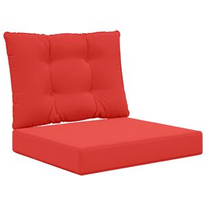 vidaXL Coussin de canap&eacute; d'ext&eacute;rieur Polyester Rouge 60 x 50,5 cm