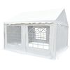 vidaXL Chapiteau de jardin PVC 4 x 4 m Blanc
