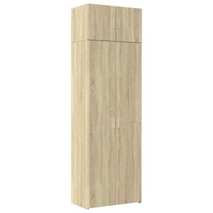 vidaXL Armoire de rangement ch&ecirc;ne sonoma 70x42,5x225 cm