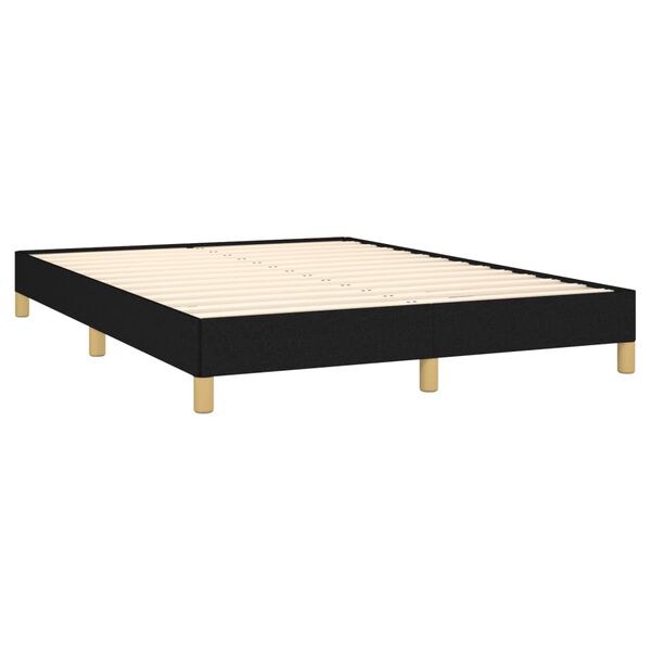 vidaXL Cadre de lit sans matelas noir 160x200 cm tissu
