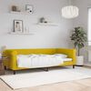 vidaXL Lit de repos sans matelas jaune 100x200 cm velours