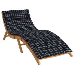 vidaXL Coussin de transat ensoleill&eacute; Noir 178 x 60 x 4 cm Tissu Oxford
