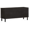 vidaXL Meuble TV noir 100x33x46 cm bois massif de manguier