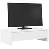 vidaXL Support de moniteur avec tiroirs blanc bois d'ing&eacute;nierie