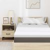 vidaXL Surmatelas Blanc 200 x 200 x 7 cm Tissu Jacquard