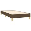 vidaXL Sommier &agrave; lattes de lit et matelas et LED Marron fonc&eacute; 90x200cm