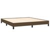 vidaXL Cadre de lit sans matelas marron fonc&eacute; 160x200 cm tissu