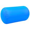 vidaXL Rouleau gonflable de gymnastique avec pompe 100x60 cm PVC Bleu