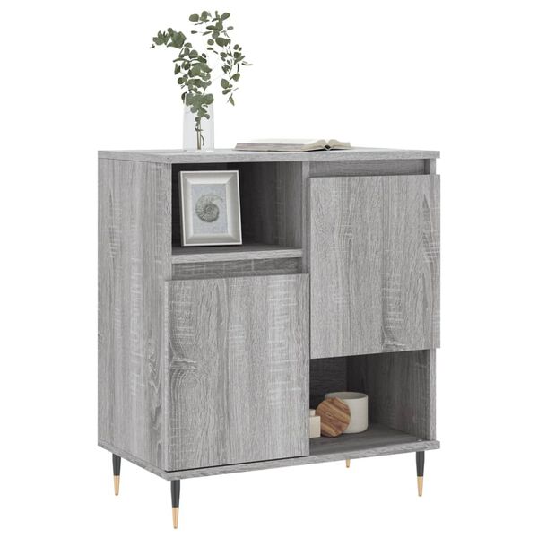 vidaXL Buffet Sonoma gris 60x35x70 cm Bois d'ingénierie