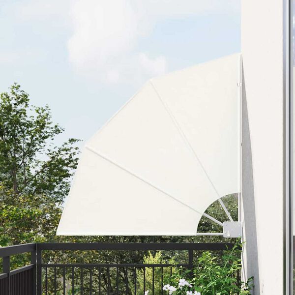 vidaXL Écran de confidentialité pour balcon Crème 115 x 115 cm