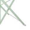 vidaXL Chaise de jardin pliante 2 pcs Vert 42 x 46 x 82cm Acier