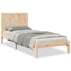 vidaXL Cadre de lit extra long sans matelas 90x210 cm bois massif